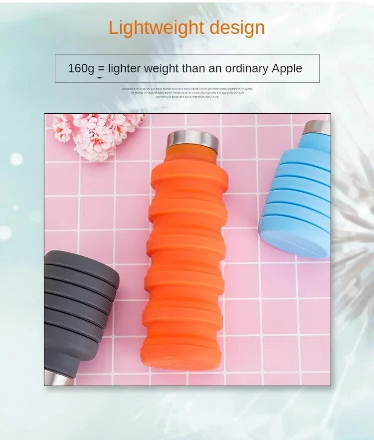 Collapsible Silicone Water Bottle