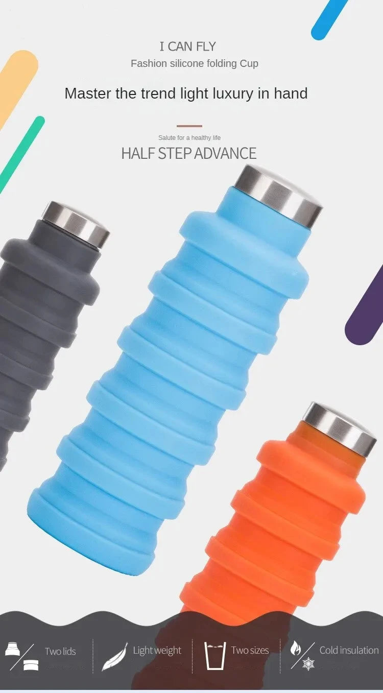 Collapsible Silicone Water Bottle