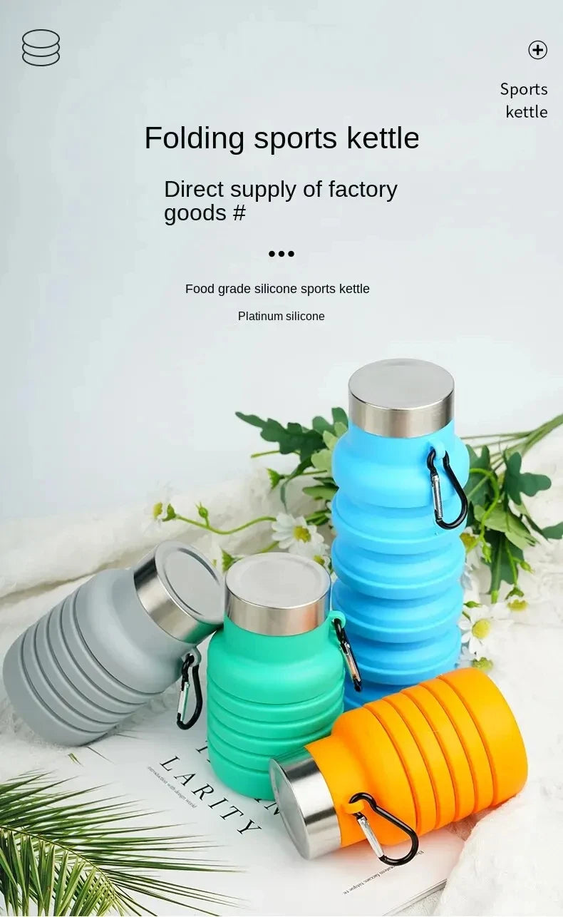 Collapsible Silicone Water Bottle