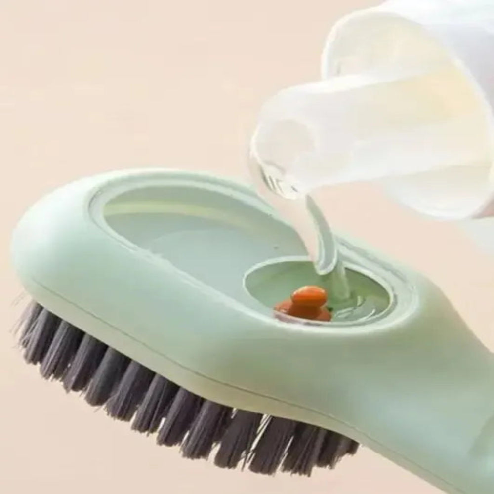 Shoe Cleaning Brush with Built-in Soap Dispenser