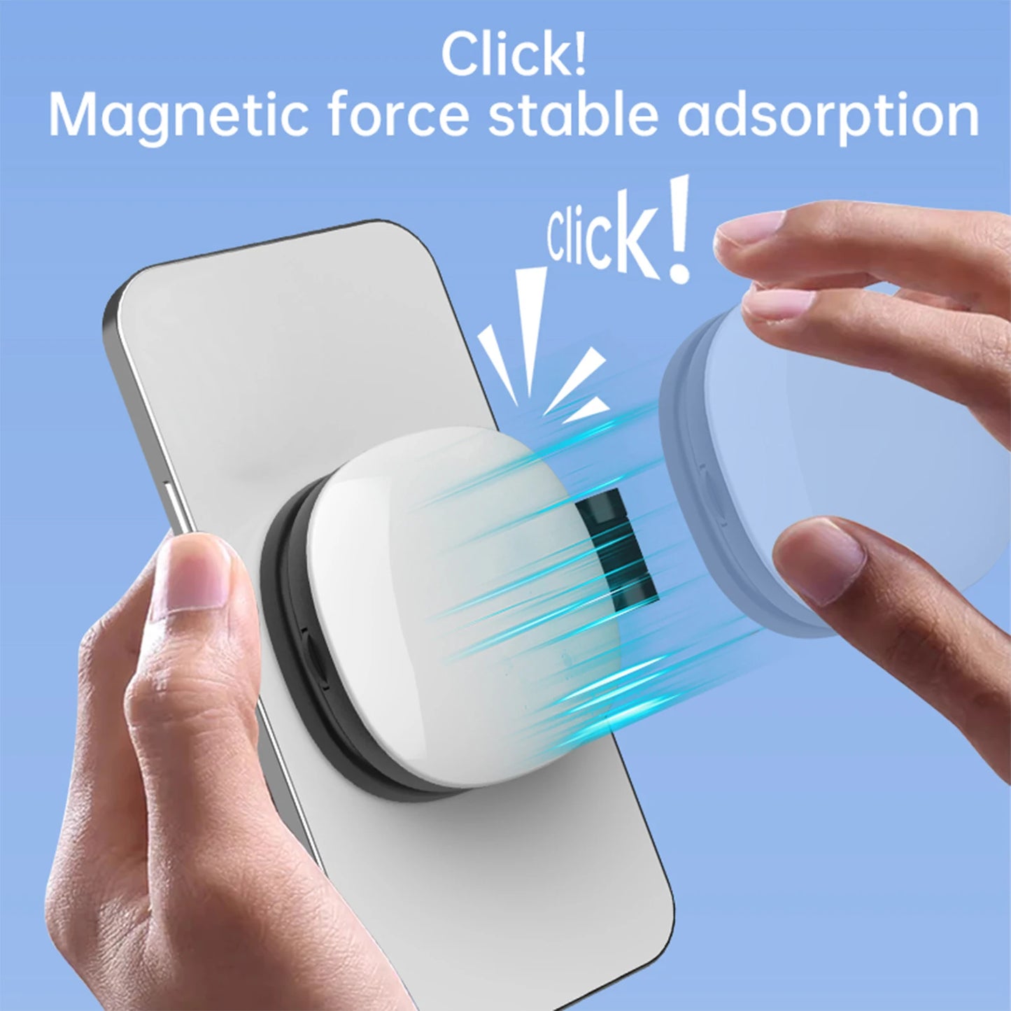 Magnetic Selfie LED Ring Light with Mirror