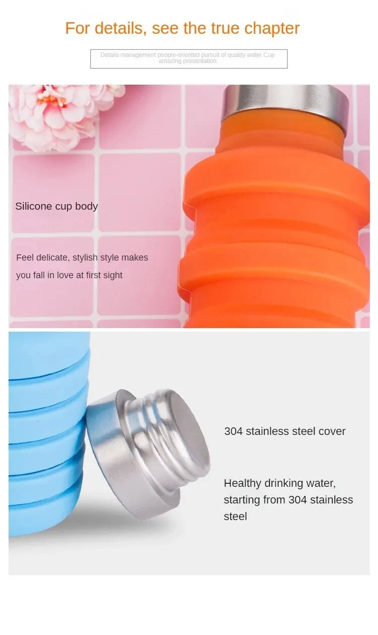 Collapsible Silicone Water Bottle